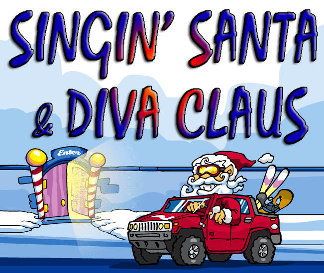 Singin' Santa & Diva Claus webheader